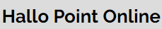 Hallo Point GmbH